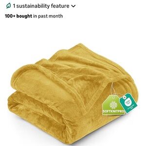 UTopia Golden Plush Throw Blanket